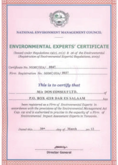 NEMC Certification